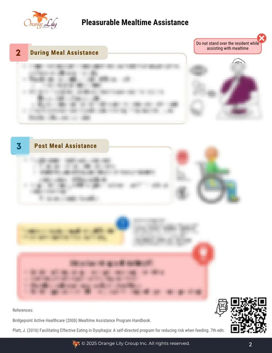 Pleasurable Mealtime Assistance - Handout