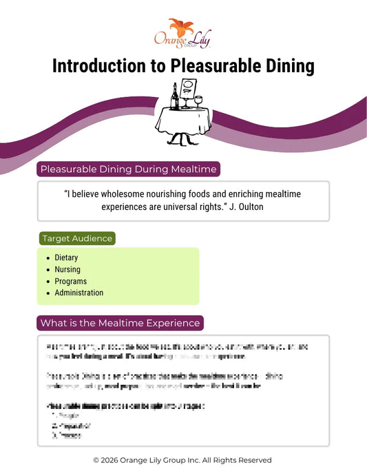 Introduction to Pleasurable Dining