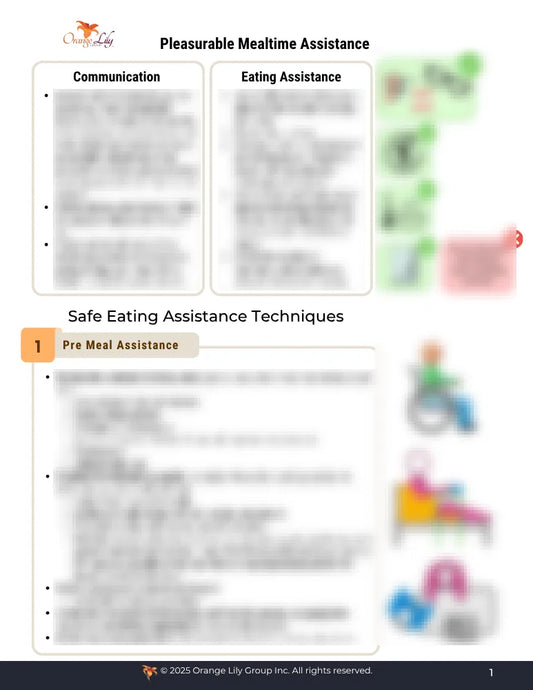 Pleasurable Mealtime Assistance - Handout